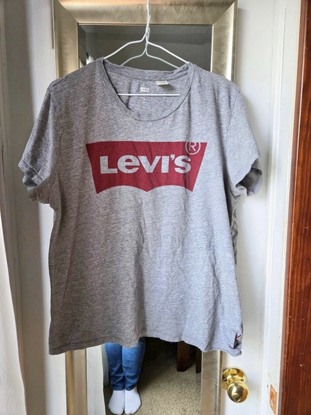Levi's Graphic Batwing Short-Sleeve T-Shirt Gray XL